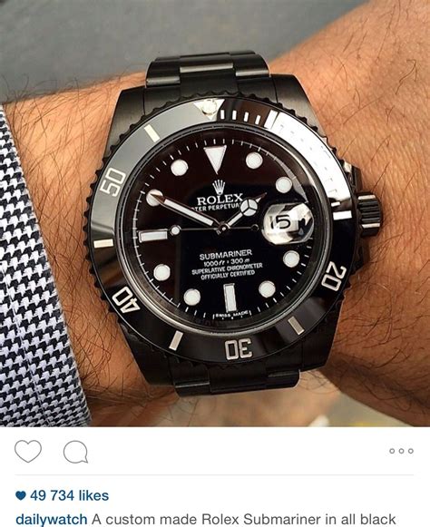 rolex submariner custom titan black|rolex submariner cost new.